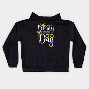 Beauty fool day Kids Hoodie